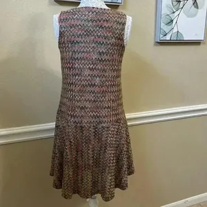 Anthropologie Maeve Westwater Chevron Pattern High Low Knit Flapper D…​ thumbnail 6