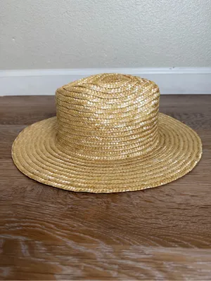 San Diego Hat Embroidered Butterfly Straw Women's Hat, OS thumbnail 4