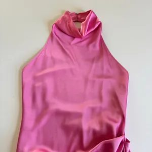 Gianni Bini Peyton Satin Mini Draped Sheath Dress Women’s Size 2 Pop Pink NWT thumbnail 4