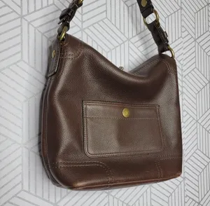 Coach Chelsea Brown Leather Turn Lock thumbnail 15