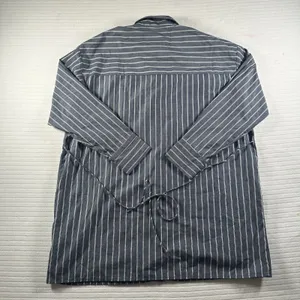 Abercrombie & Fitch Women’s XSP Striped Button Up Shirt Blue Slim Fit thumbnail 10