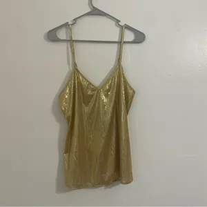 NWT VIDUSSA Womens Tank Tops V Neck Sparkle Cami Top | Size: Large thumbnail 2