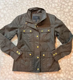 J.Crew Utility Green Jacket thumbnail 1