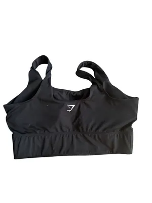 GYMSHARK Womens Black Sports Bra Size Medium thumbnail 3