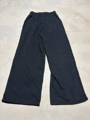 Halara NWT Black Wide-Leg sweatpants lounge Pants small regular thumbnail 1