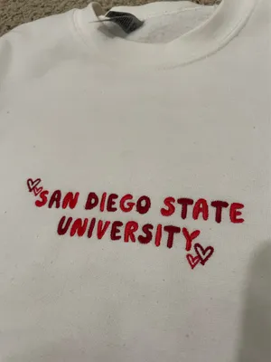 San Diego State Crewneck White Size M thumbnail 2