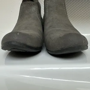 Cliffs White Mountain Tall Slouch Boots Womens 8M Faux Suede Gray Zip Up Indie thumbnail 7