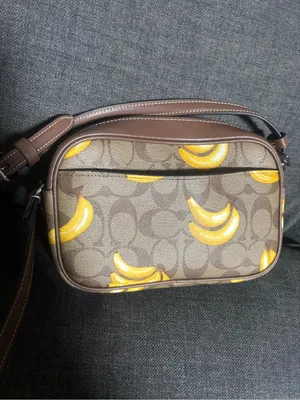 Coach Mini Jamie camera bag in Signature coated canvas Banana Print Crossbody thumbnail 3