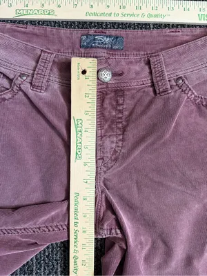 Silver Jeans Co. Suki Mid-Rise Bootcut Corduroy Pants Dusty Rose Sz 14 / 32 thumbnail 3