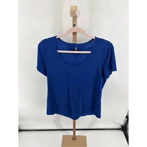 Lucy Blue Athletic T Shirt Short Sleeve Workout Top Women’s Size L thumbnail 7