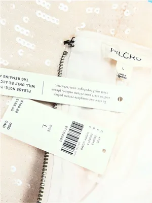 PILCRO Anthropologie Ivory Sequin Midi Dress L NWT thumbnail 13