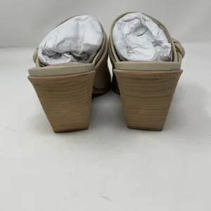 NEW Dolce Vita Sita Mules 9 Sand Nubuck Pointed Toe Block Heel Leather Slip On thumbnail 8