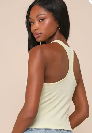 Lulus Everyday essentials ribbed tank top thumbnail 2