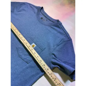 Carhartt Women's Blue Loose Fit Pocket Tee Sz M(8-10) (f5) thumbnail 2