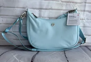lululemon athletica City Essentials Small Shoulder Bag in Foam and Silver thumbnail 1