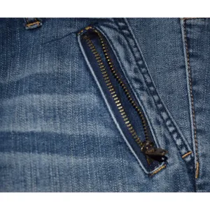 American Eagle Moto Skinny Jeans Womens Blue Good Zipper Detail Biker Denim 10L thumbnail 5