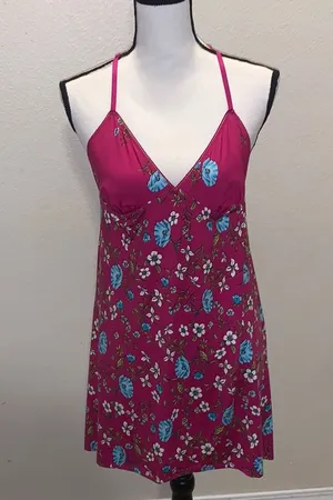 Secret Treasures purple floral sexy nightgown thumbnail 1