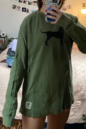 Green Black Dog Long Sleeve thumbnail 2