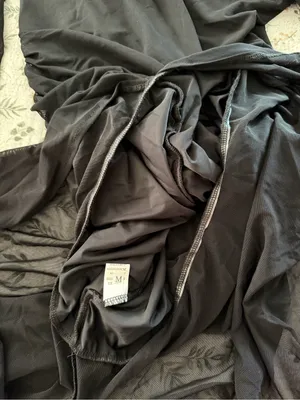 Black Bodycon Ruffle Sheer Sleeve Long Maxi Dress Event Date Night thumbnail 9