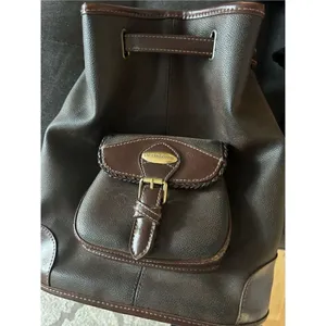 Liz Claiborne leather brown backpack thumbnail 9