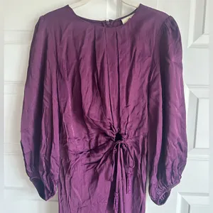 Farm Rio Burgundy Piping‎ Midi Dress Size Small -NWT thumbnail 5