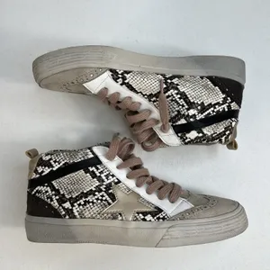 Shu Shop Women's 7 Sneaker Paulina In Natural Snake Print Distressed Suede Upper thumbnail 5