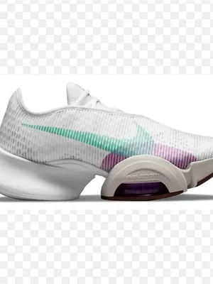Nike air zoom super rep 2 Women’s White HIIT Sneakers Lavender Swoosh Size 8.5 thumbnail 3