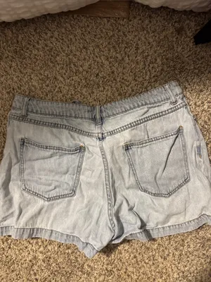 Forever 21 Light Wash Denim Shorts thumbnail 3