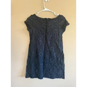 H&M‎ Navy Blue Lace Cap Sleeve Sheath Dress Women's XS thumbnail 3
