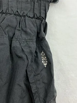 Free People Black High-Rise Ribbed Waist Athletic Shorts 1186 thumbnail 4