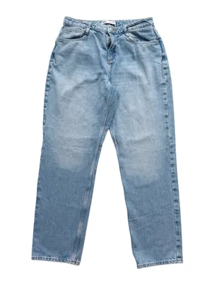 Zara High Waisted Relaxed Fit Jeans Size 6 thumbnail 1