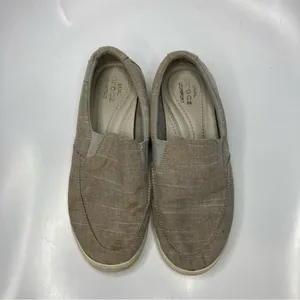 Crocs‎ citiline tan canvas slip on shoes size 8 thumbnail 5