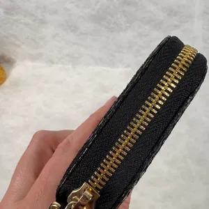 Michael‎ Kors Black Snake-Embossed Wristlet with Gold Plate thumbnail 4