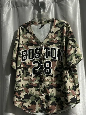 SHEIN Green and Brown Camo Top thumbnail 4