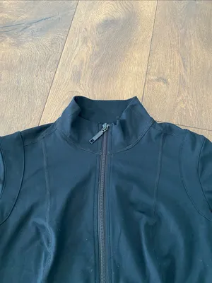 Cabi Black Zip-Up Jacket with Thumbholes & Stand Collar Women’s Small thumbnail 5