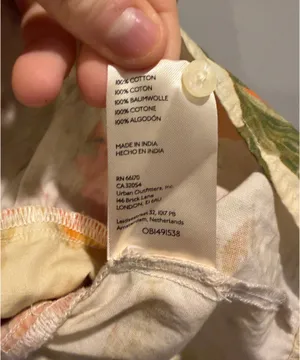Maeve by Anthropologie Colorful Floral Detail Button Detail Blouse Orange / Yellow / Green thumbnail 6