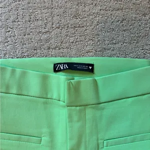Zara Mint Green Flare Pants thumbnail 5