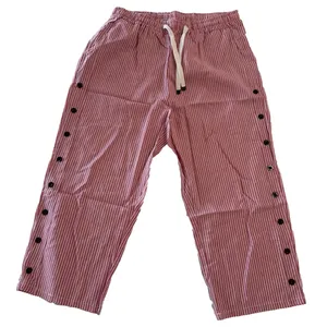 Women's Pull On Drawstring Waist Below Knee Wide Leg Capri Size L #260663 thumbnail 1