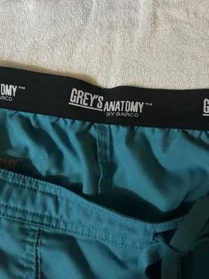 Greys Anatomy by Barco Womens Scrub Pants Blue L Solid Woven Poly/Rayon thumbnail 8