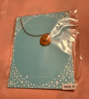 Starlite Village Orange Sunburst Pendant Necklace thumbnail 1