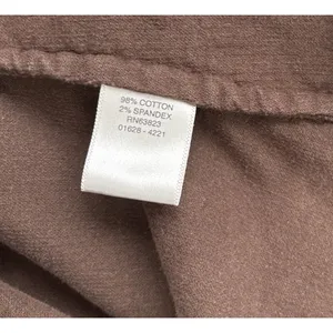 Dark Brown Corduroy Shirt Size Large Country Western Cowgirl Snap Front Casual thumbnail 7