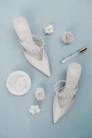 DV by Dolce Vita Kanika Pearl Mid Heels Vanilla Pearls thumbnail 8