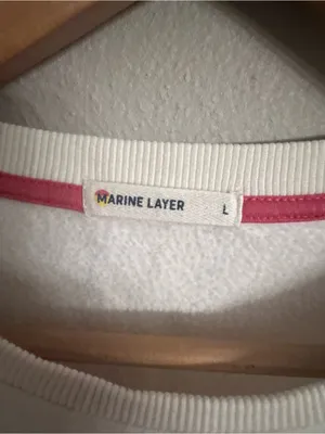 MARINE LAYER Anytime Rainbow Stripe Sweatshirt thumbnail 4