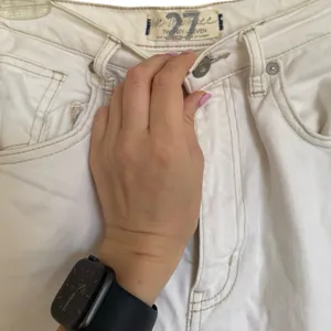 Free People We The Free White Distressed Cropped‎ Ankle Jeans Straight Leg 27 thumbnail 6