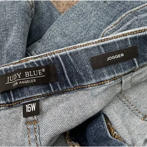 Judy Blue Paxton Jeans Plus Size 16W Drawstring Stretch Denim Medium Wash Jogger thumbnail 6