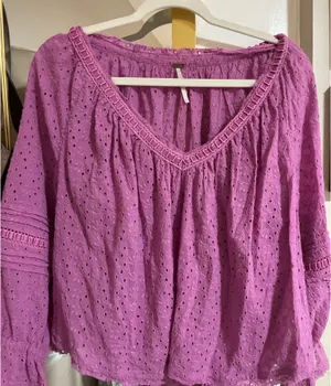 Free People Pink Blouse thumbnail 1