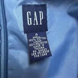 Gap Blue Denim Shift Dress Womens 4 Square Neck Sleeveless‎ Mini Cotton Coastal thumbnail 3
