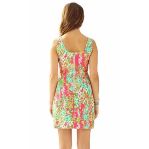 Lilly Pulitzer Cathy Shift Dress Pink Flamingo Southern Charm Print Size 2 thumbnail 2