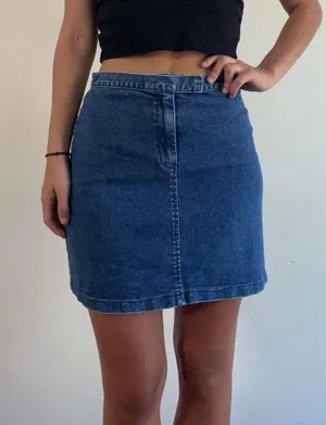 The Limited Denim Mini Skirt 90s Size 4 thumbnail 4
