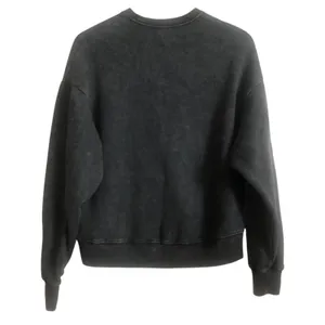 Hollister Dark Heather Gray Crew Neck Long Sleeve Fleece Pullover Sweater Small thumbnail 2